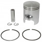 PISTON FOR SCOOT MBK 50 BOOSTER 1990>1998, STUNT/YAMAHA 50 BWS 1990>1998, SLIDER (DOME PISTON TOP - Ø 40 - 2 RINGS 1,2mm) -P2R QUALITE PREMIUM-