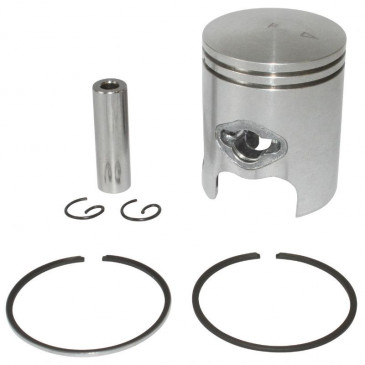 PISTON SCOOT ADAPTABLE MBK 50 BOOSTER 1990>1998, STUNT/YAMAHA 50 BWS 1990>1998, SLIDER (CALOTTE BOMBEE - DIAM 40 - 2 SEGMENTS 1,2mm) -P2R QUALITE PREMIUM- 3701213409440