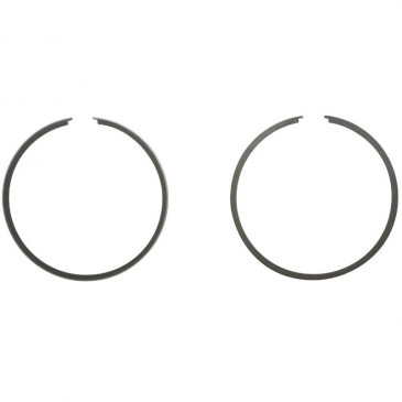 PISTON RING FOR 50CC MOTORBIKE FOR MINARELLI 50 AM6/MBK 50 X-POWER, X-LIMIT/YAMAHA 50 TZR, DTR/PEUGEOT 50 XPS/RIEJU 50 RS1/BETA 50 RR/APRILIA 50 RS 1995>2005 (COMPATIBLE AM6 K1) (SOLD PER PAIR) -P2R PREMIUM- 3701213408504