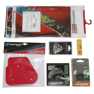 KIT ENTRETIEN SCOOT ADAPTABLE MBK 50 OVETTO 2T/YAMAHA 50 NEOS 2T (PACK 6 PIECES) -SELECTION P2R-