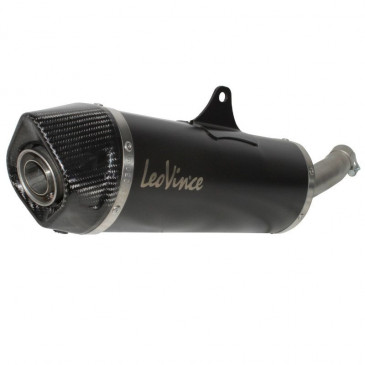 POT MAXISCOOTER LEOVINCE SBK NERO POUR YAMAHA 400 XMAX 2013>/MBK 400 EVOLIS 2013> (COUPELLE CARBONE) (SANS CATALYSEUR) (HOMOLOGUE CE) -REF 14001- 3700948149393