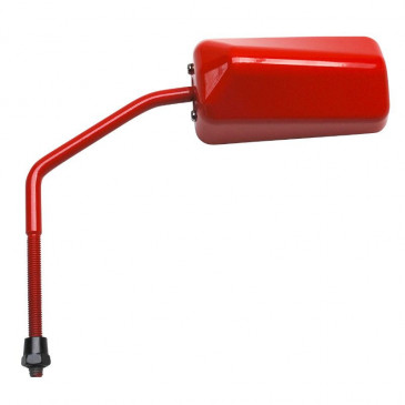RETROVISEUR SCOOT REPLAY F1 DIAM 8 REVERSIBLE ROUGE FERRARI (x1) -TIGE LONGUE ROUGE- ** 3700948038536