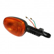 CLIGNOTANT 50 A BOITE ADAPTABLE APRILIA 50 RS 1999>2005 ORANGE/NOIR AV DROIT OU AR GAUCHE VERSION 1 (HOMOLOGUE CE) -SELECTION P2R- 8430525081178