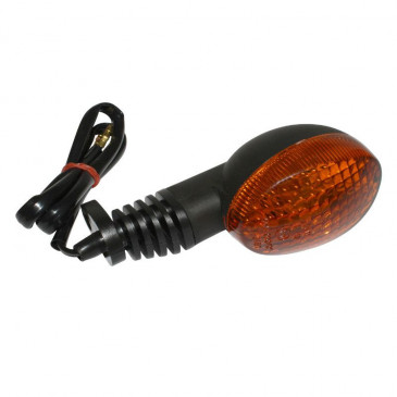 CLIGNOTANT 50 A BOITE ADAPTABLE DERBI 50 SENDA 2002>2003, SENDA DRD 2002> ORANGE/NOIR AR GAUCHE OU AV DROIT (HOMOLOGUE CE) -SELECTION P2R- 8430525075795