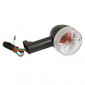 CLIGNOTANT 50 A BOITE ADAPTABLE GILERA 50 SMT, RCR 2003>2007 TRANSPARENT/NOIR AR DROIT OU AV GAUCHE AMPOULE ORANGE (HOMOLOGUE CE) -SELECTION P2R- 8430525079700