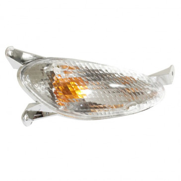 TURN SIGNAL FOR SCOOT KYMCO 50 DINK 1998>2004 TRANSPARENT FRONT/RIGHT (CEE APPROVED) -SELECTION P2R-