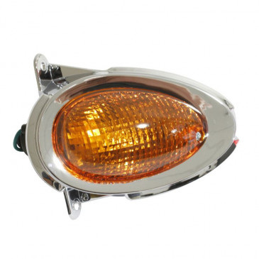 TURN SIGNAL FOR SCOOT KYMCO 50 PEOPLE 2000>2004, 125 PEOPLE 1999>2000 ORANGE FRONT/RIGHT (CEE APPROVED) -SELECTION P2R-