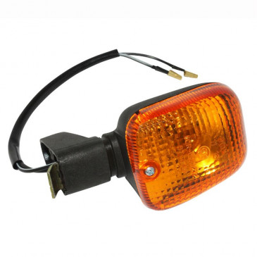 TURN SIGNAL FOR 50cc MOTORBIKE APRILIA 50 RS 1993>1998-125 LEONARDO 1996>2004 ORANGE/BLACK REAR/RIGHT OU REAR/LEFT (CEE APPROVED) -SELECTION P2R- 8430525068636