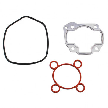 GASKET SET FOR CYLINDER KIT FOR SCOOT TOP PERF CAST IRON FOR MBK 50 NITRO/YAMAHA 50 AEROX/MALAGUTI 50 F12 L.C./APRILIA 50 SR L.C. (MONTAGE AVEC CULASSE TOP PERF) -