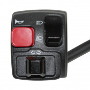 COMMODO/COMMUTATEUR 50 A BOITE ADAPTABLE RIEJU 50 SMX 2006>, MRX 2006>, RR 2006>, RS2 MATRIX PRO 2006>, SPIKE 2006> GAUCHE NOIR -DOMINO- 8033900034259