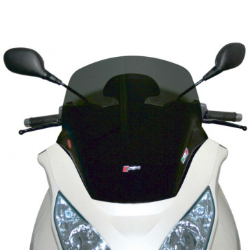 WINDSHIELD FOR MAXISCOOTER PIAGGIO 250 MP3 ie 2007>, 400 MP3 ie 2007> (MEDIUM-SMOKED) (H 510mm - Wd 520mm) -FACO- 3700948126707