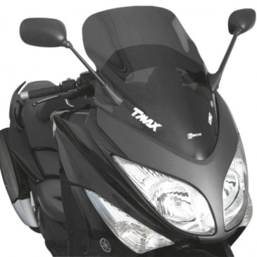 WINDSHIELD FOR MAXISCOOTER YAMAHA 500 T MAX 2008>2011 (SHORT- SMOKED) (H 685mm - L 525mm) -FACO-