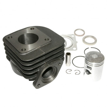 CYLINDRE SCOOT ADAPTABLE KYMCO 50 DINK 2T, TOP BOY 2T, VITALITY 2T, VITALITY FR 2012> (ADMISSION DANS CARTER) (AXE DE PISTON DIAM 12) -P2R FONTE AVEC PISTON GRAPHITE- 3700948020562