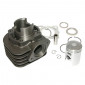 CYLINDRE SCOOT ADAPTABLE KYMCO 50 DINK 2T, TOP BOY 2T, VITALITY 2T, VITALITY FR 2012> (ADMISSION DANS CARTER) (AXE DE PISTON DIAM 12) -P2R FONTE AVEC PISTON GRAPHITE- 3700948020562