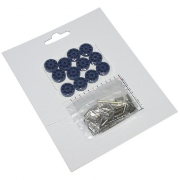 VARIATOR ROLLER FOR SCOOT "PROGRAMMABLE" 15x12 1,5g to 7g (x6) FOR MBK 50 BOOSTER, NITRO, OVETTO, STUNT/YAMAHA 50 BWS, AEROX, NEOS - P2R. 3700948068045