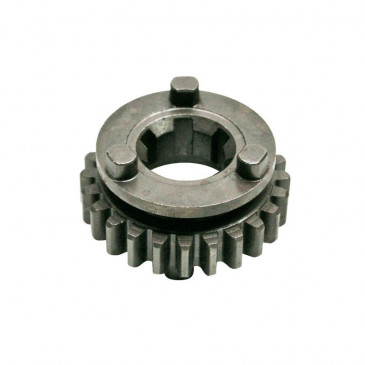 GEARBOX SPROCKET FOR MINARELLI 50 AM6/MBK 50 X-POWER/YAMAHA 50 TZR/PEUGEOT 50 XPS/RIEJU 50 RS1/APRILIA 50 RS (24 TEETH-SECONDARY SHAFT 6TH GEAR SERIE 1) -TOP PERFORMANCES AS ORIGINAL- (OE 4003707000)