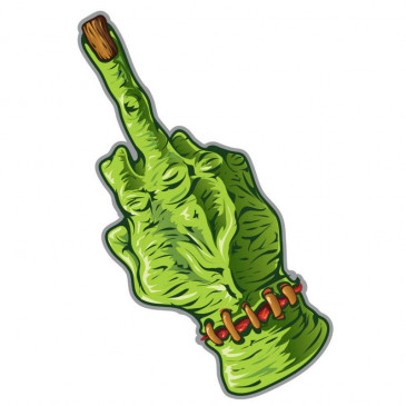 STICKER LETHAL THREAT ZOMBIE HAND (7x11cm) (RC00012)