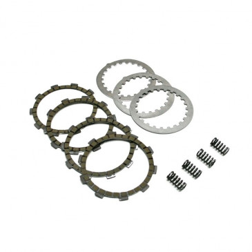 CLUTCH DISC KIRT FOR 50cc MOTORBIKE MINARELLI 50 AM6/MBK 50 X-POWER/YAMAHA 50 TZR/PEUGEOT 50 XPS/RIEJU 50 RS1/APRILIA 50 RS (REINFORCED COMPLETE KIT) -TOP PERFORMANCE- 3700948159965