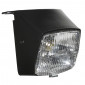 PHARE/PROJECTEUR CYCLO ADAPTABLE PEUGEOT 103 MVL, VOGUE NOIR AVEC AMPOULE 12V 15W -P2R- 3700948061237