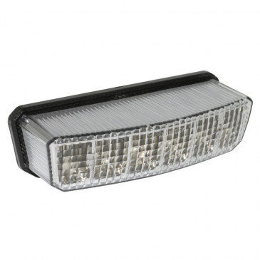 TAIL LIGHT FOR 50cc MOTORBIKE RIEJU 50 TRANSPARENT - WITH STOP LAMP (6 LEDS -RED) -SELECTION P2R- 3700948058688