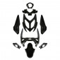 CARROSSERIE/CARENAGE SCOOT ADAPTABLE MBK 50 NITRO 2013>/YAMAHA 50 AEROX 2013> NOIR BRILLANT (KIT 9 PIECES) -P2R- 3700948054024
