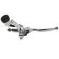 MAITRE CYLINDRE DE FREIN MOTO UNIVERSEL AVANT CHROME AVEC RESERVOIR SEPARE DROIT 3700948051634