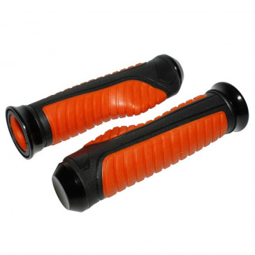 REVETEMENT POIGNEE REPLAY ON ROAD ANATOMIC ORANGE 127mm - CLOSED END (PAIRE) 3700948039120