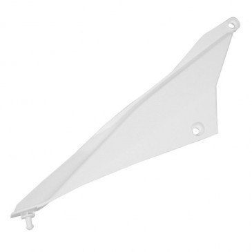 REAR RIGHT SIDE COVER FOR 50cc MOTORBIKE DERBI 50 SENDA DRD 2011> GLOSS WHITE- SELECTION P2R