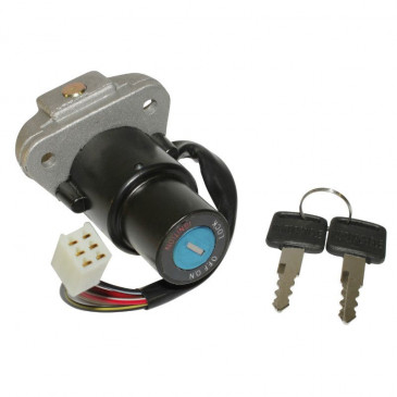 IGNITION SWITCH FOR 50cc MOTORBIKE MBK 50 X-POWER/YAMAHA 50 TZR (6 WIRES) -SELECTION P2R-