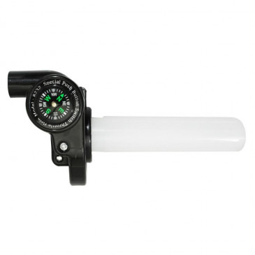 POIGNEE DE GAZ 50 A BOITE REPLAY TIRAGE RAPIDE RESINE AVEC BOUSSOLE (LIVREE AVEC TRANSMISSION + DEDOUBLEUR + VIS TENDEUR M10x125) 3700948077184