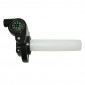 THROTTLE HANDLE FOR MOPED REPLAY -SHORT STROKE- WITH COMPASS (WITH TRANSMISSION CABLE + ADJUSTER SCREW M10X125+DISPATCHER)