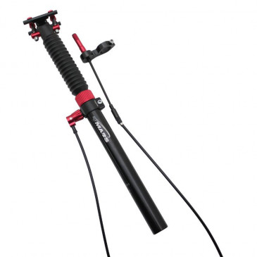 TIGE DE SELLE VTT TELESCOPIQUE P2R ALU NOIR DIAM. 31,6 L445mm (REGLAGE PAR CABLE EXTERNE 0/55/110mm) 3700948083635