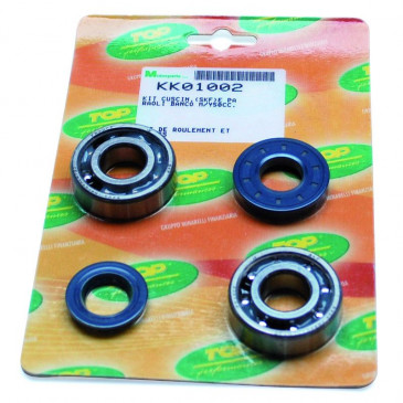 BEARING FOR CRANKSHAFT+SEALS FOR SCOOT TOP PERF FOR MBK 50 BOOSTER, NITRO/YAMAHA 50 BWS, AEROX/APRILIA 50 SR/CPI 50 ARAGON/GENERIC 50 IDEO/KEEWAY 50 FOCUS (KIT 6204 SKF)