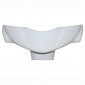 CARENAGE/COUVRE GUIDON SCOOT ADAPTABLE MBK 50 OVETTO 2008>2010 YAMAHA 50 NEOS 2008>2010 BLANC BRILLANT -P2R- 3700948047637