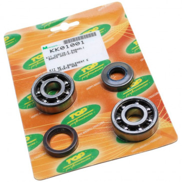 ROULEMENT D'EMBIELLAGE + JOINT 50 A BOITE TOP PERFORMANCES ADAPTABLE MINARELLI 50 AM6 / MBK 50 XPOWER / YAMAHA 50 TZR / PEUGEOT 50 XPS-XR6 / RIEJU 50 RS1-SMX / BETA 50 RR (AM6) 3700948160879
