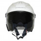 CASQUE JET MT BOULEVARD SV DOUBLE ECRANS UNI BLANC BRILLANT XS