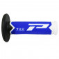 REVETEMENT POIGNEE PROGRIP MOTO OFF ROAD 788 TRIPLE DENSITE BASE BLANC/BLEU/NOIR CLOSED END 115mm (CROSS/MX) (PAIRE)