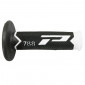 REVETEMENT POIGNEE PROGRIP MOTO OFF ROAD 788 TRIPLE DENSITE BASE BLANC/NOIR/TITANE CLOSED END 115mm (CROSS/MX) (PAIRE)