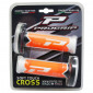 REVETEMENT POIGNEE PROGRIP MOTO OFF ROAD 788 TRIPLE DENSITE FLUO DESIGN BLANC/ORANGE FLUO/NOIR CLOSED END 115mm (CROSS/MX) (PAIRE)