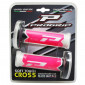 REVETEMENT POIGNEE PROGRIP MOTO OFF ROAD 788 TRIPLE DENSITE FLUO DESIGN BLANC/FUCHSIA/NOIR CLOSED END 115mm (CROSS/MX) (PAIRE)