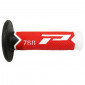 REVETEMENT POIGNEE PROGRIP MOTO OFF ROAD 788 TRIPLE DENSITE BASE BLANC/ROUGE/NOIR CLOSED END 115mm (CROSS/MX) (PAIRE)