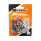 VIS DE CARROSSERIE/CARENAGE/CAPOTAGE REPLAY ACIER POUR MBK 50 BOOSTER/YAMAHA 50 BWS CHROME (KIT) 3700948040638