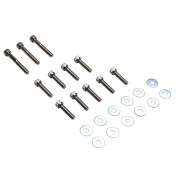VIS DE CARTER REPLAY ACIER POUR MBK 50 BOOSTER/YAMAHA 50 BWS CHROME 6x25/40/45 (KIT DE 12) 3700948204788