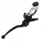 MAITRE CYLINDRE DE FREIN MOTO UNIVERSEL AVANT DROIT NOIR AVEC RESERVOIR SEPARE -P2R- 3700948051641