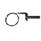 THROTTLE HANDLE FOR MOPED REPLAY -SHORT STROKE- ALUMINIUM - BLACK (WITH TRANSMISSION CABLE + ADJUSTER SCREW M10X125) 3700948037652