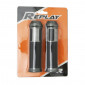 GRIP- REPLAY "On road" R285 LUX GREY - CLOSED END (Pair) 3700948039649