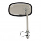 MIRROR FOR MOPED VINTAGE - RECTANGLE - CHROME STEEL - REVERSIBLE (H111mm, L66mm, Ø CLAMP 22mm) (VENDU A L'UNITE)