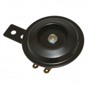 AVERTISSEUR/KLAXON SCOOT DC 12V ACIER NOIR 100DB (DIAM 70mm) -P2R- 3700948056851