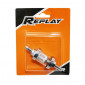 FUEL FILTER REPLAY CYLINDRICAL TRANSPARENT CHROME 6mm (SOLD BY UNIT)