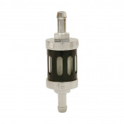 FUEL FILTER REPLAY CYLINDRICAL OPENWORK ALU BLACK Ø8mm (SOLD BY UNIT) 3700948051436